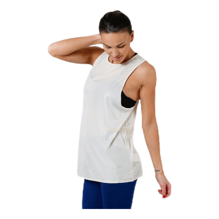 Tech Pack Knit Muscle Tank Beige
