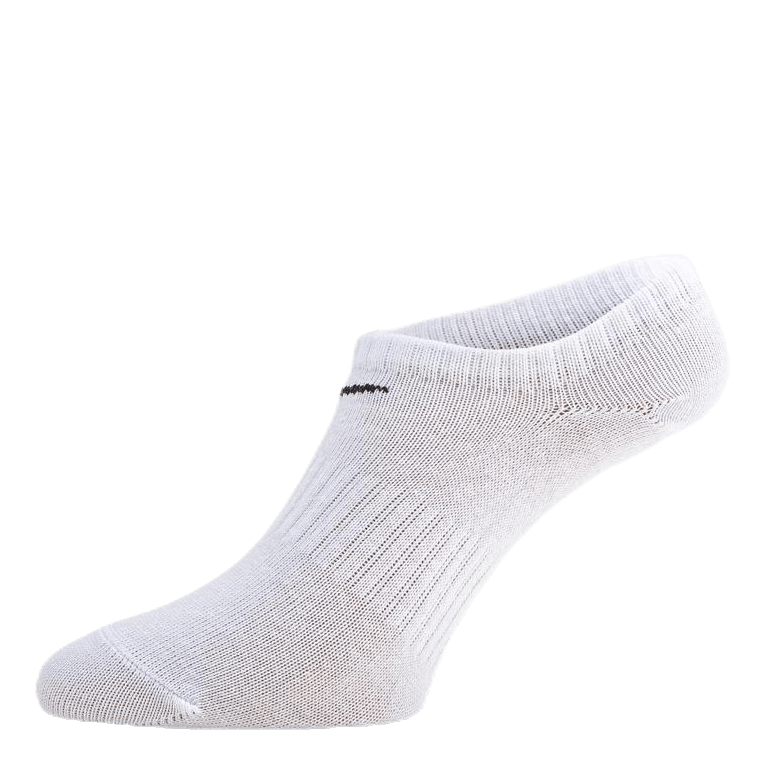 Everyday Lightweight Training No-Show Socks (3 Pairs) WHITE/BLACK