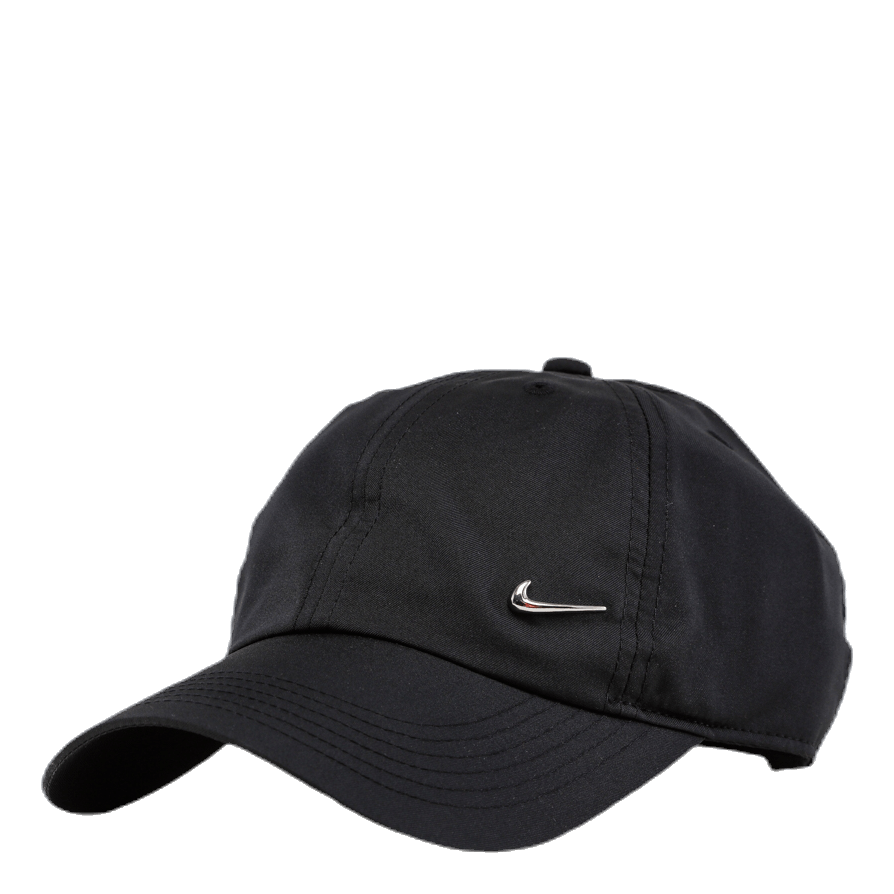 black nike hat metal swoosh