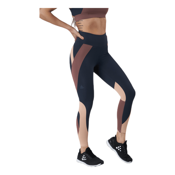 Flow Blocked Tights Blue/Purple