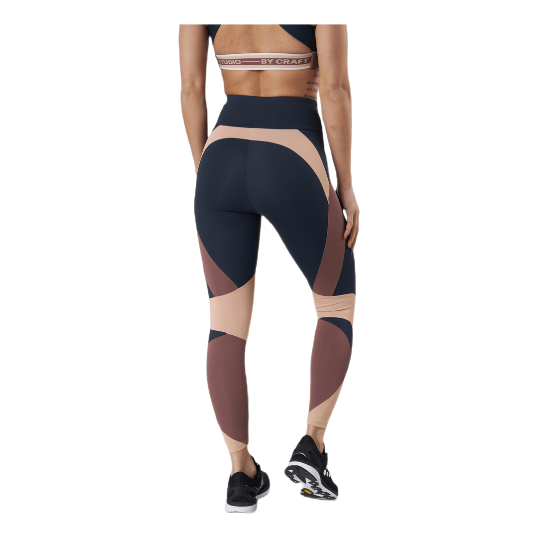 Flow Blocked Tights Blue/Purple