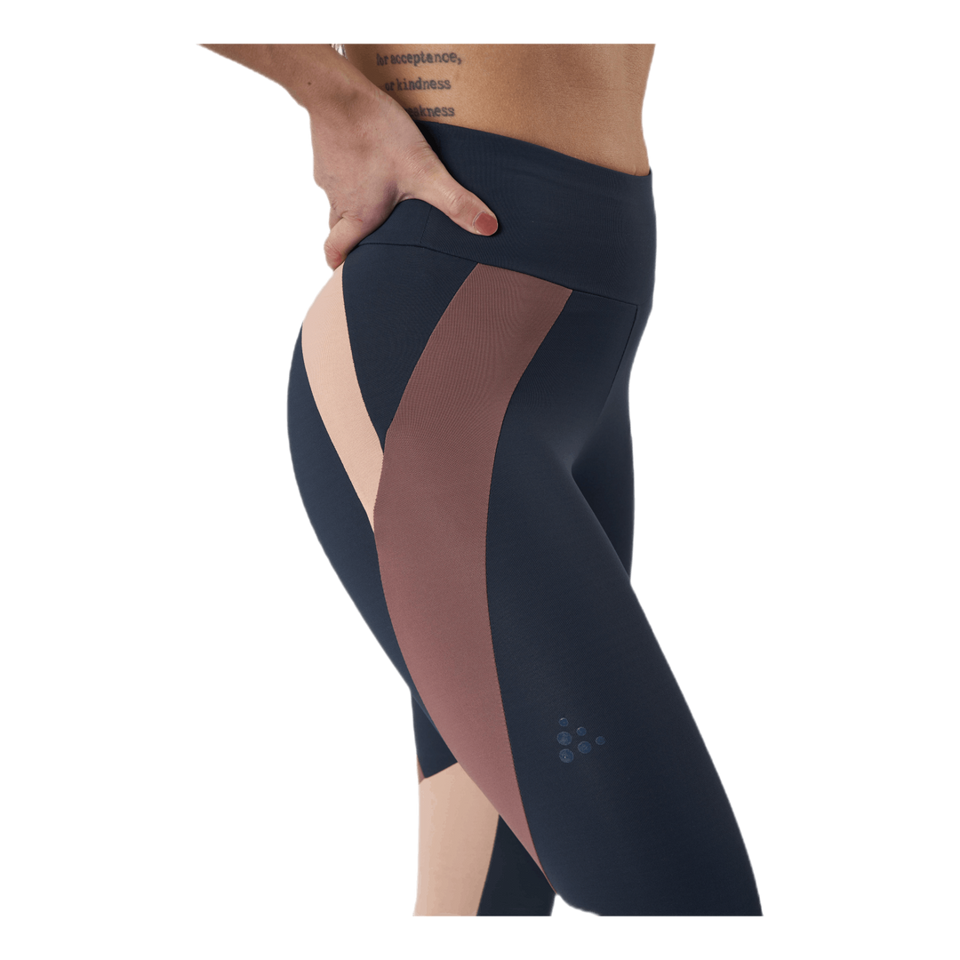 Flow Blocked Tights Blue/Purple