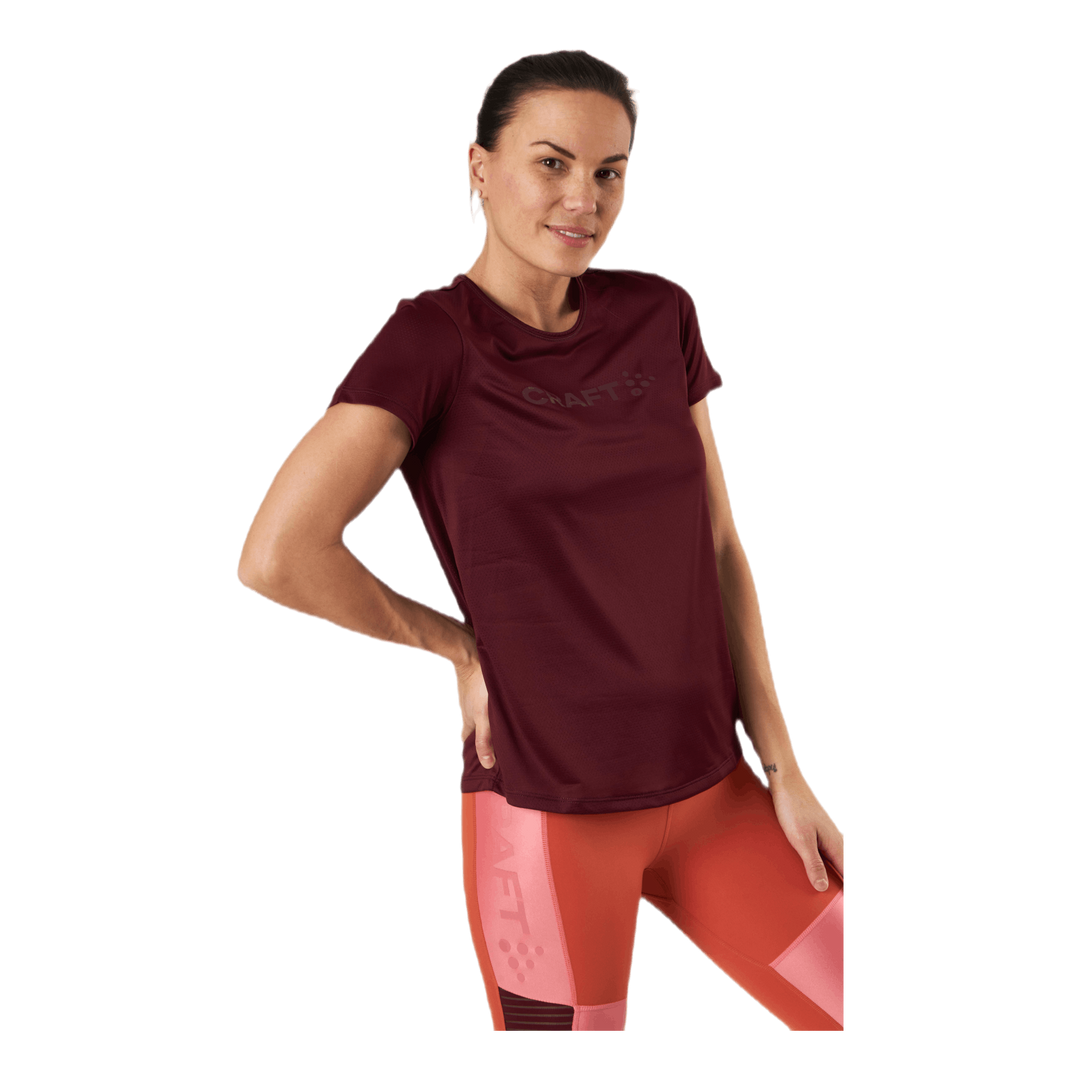 Core Essence SS Mesh Tee Red