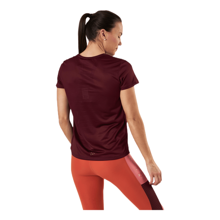 Core Essence SS Mesh Tee Red