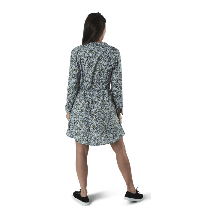 Cory L/S V-Neck Tunic Wvn Blue