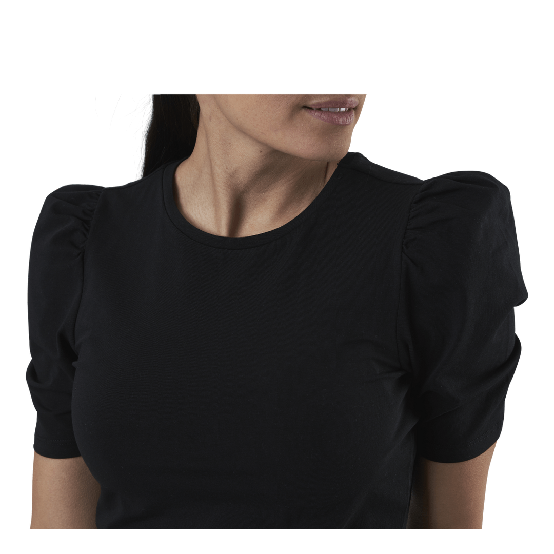 Live Love Life 2/4 Puff Top Jrs Black