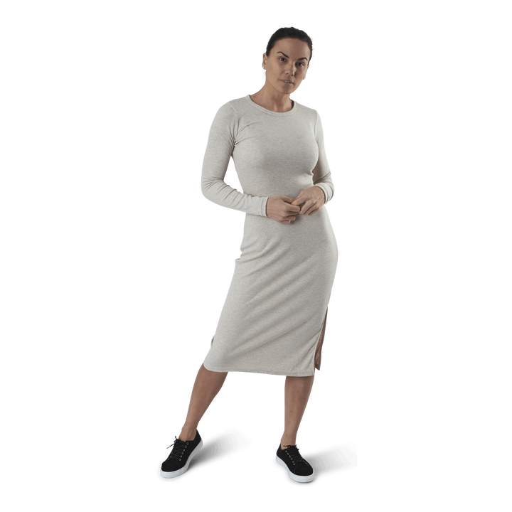 Quinn Rib Dress Beige