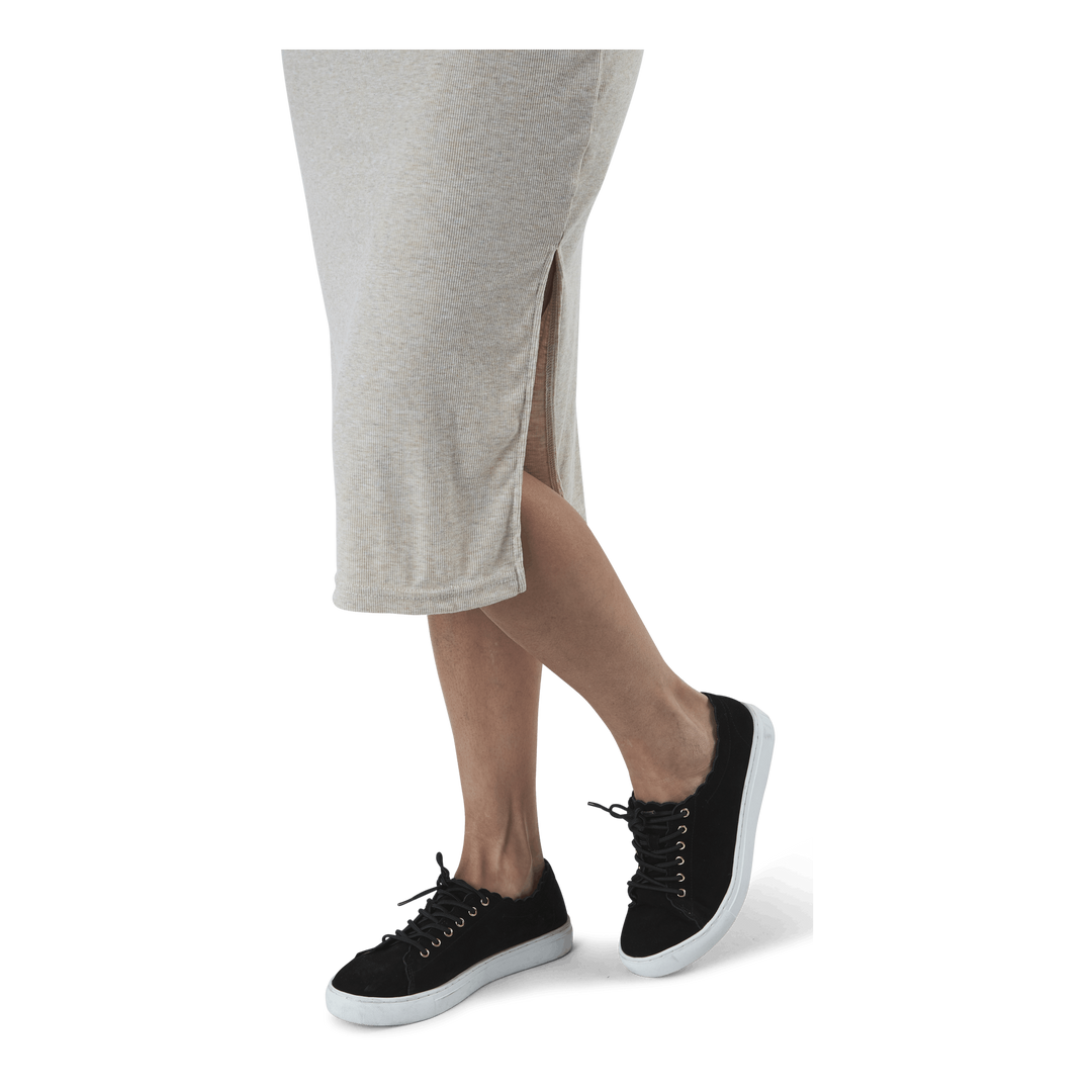 Quinn Rib Dress Beige