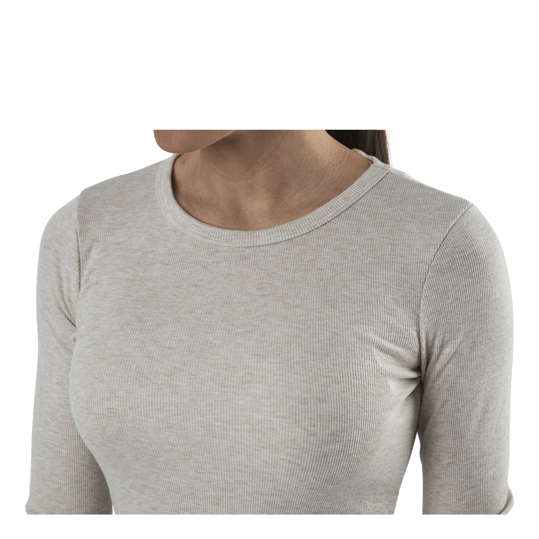 Quinn Rib Dress Beige
