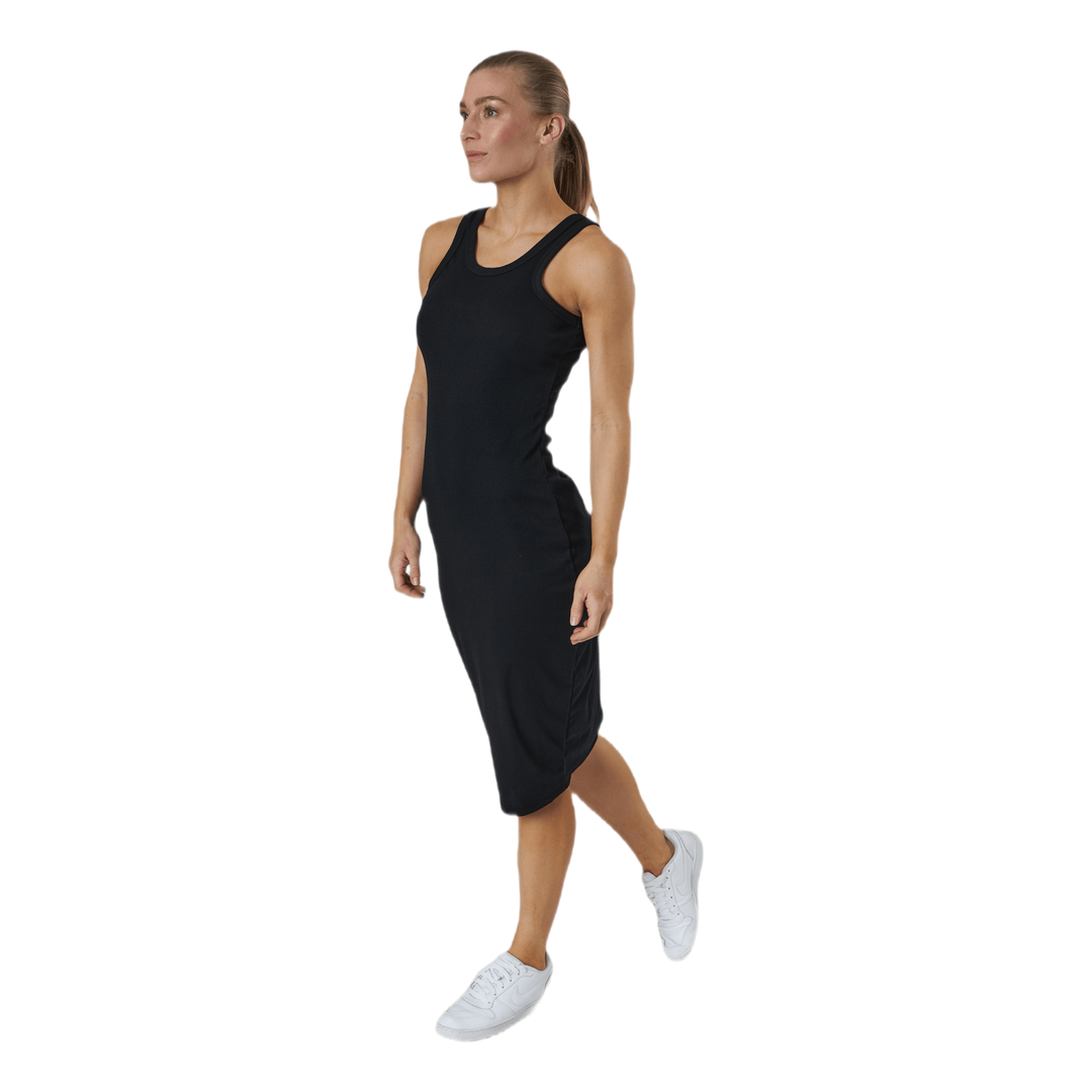 Hazel Rib Tank Dress Black