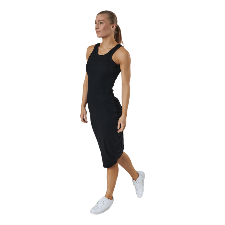Hazel Rib Tank Dress Black