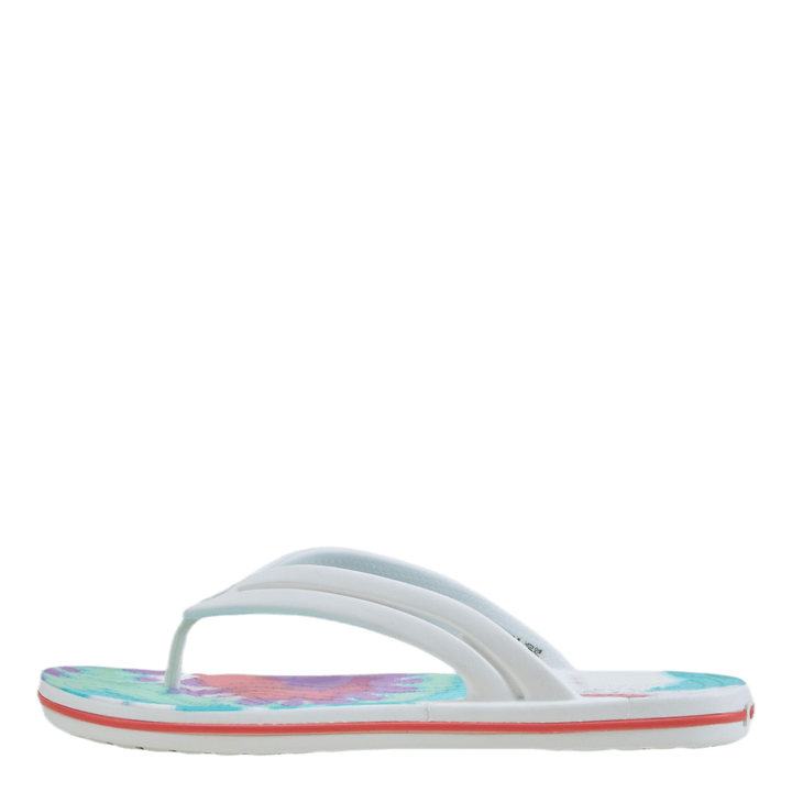 Tie Dye Flip-Flop Purple / White