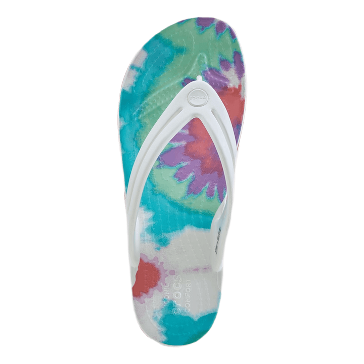 Tie Dye Flip-Flop Purple / White