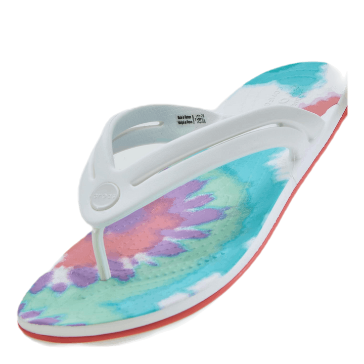 Tie Dye Flip-Flop Purple / White