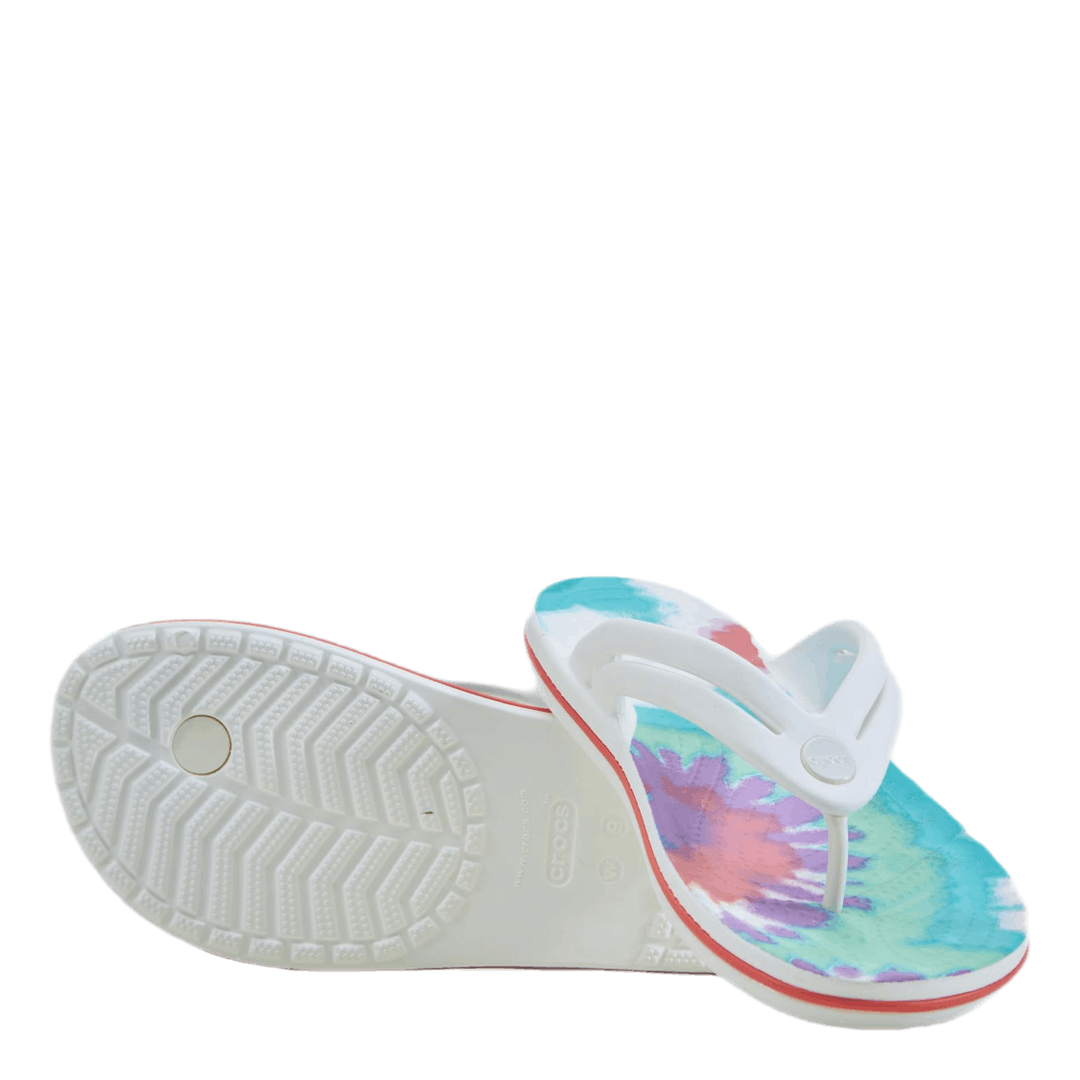 Tie Dye Flip-Flop Purple / White
