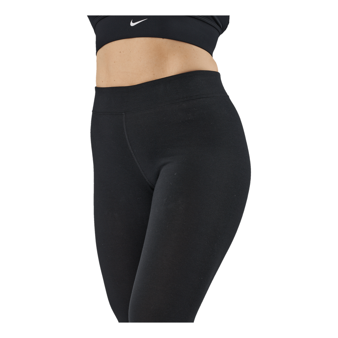 Sportswear Essential Women's 7/8 Mid-Rise Leggings BLACK/WHITE