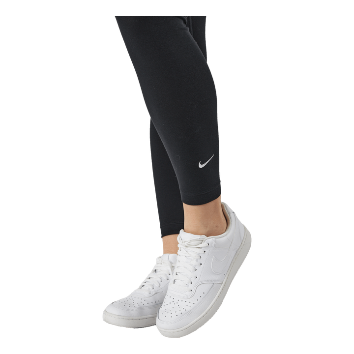 Sportswear Essential Women's 7/8 Mid-Rise Leggings BLACK/WHITE