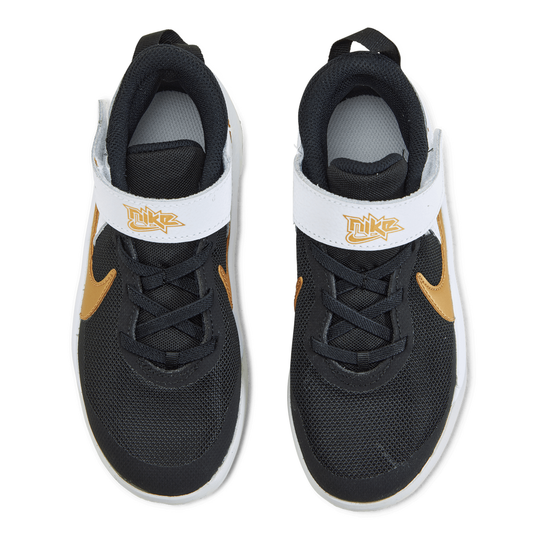 Team Hustle D 10 Little Kids' Shoes BLACK/METALLIC GOLD-WHITE-PHOTON DUST