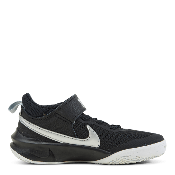 Team Hustle D 10 Little Kids' Shoes BLACK/METALLIC SILVER-VOLT-WHITE
