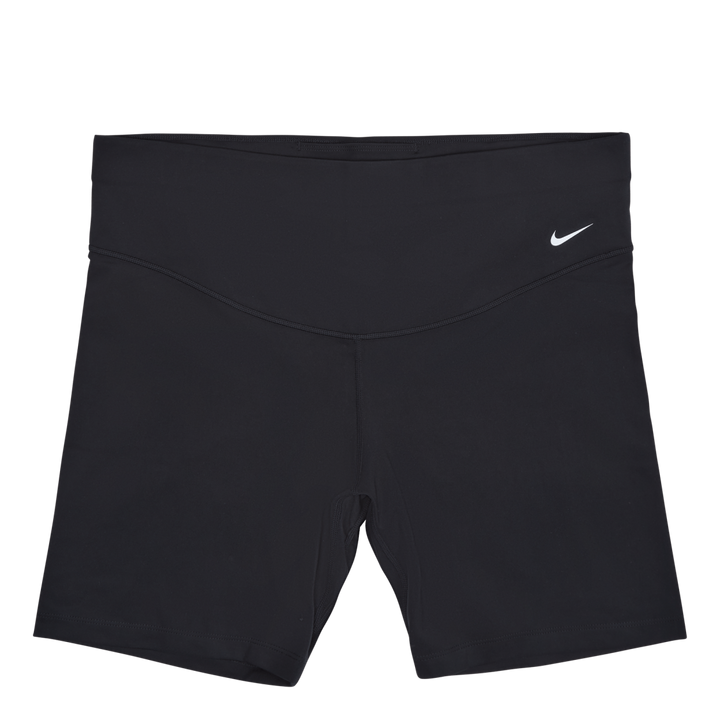 One Women's Mid-Rise 7" Bike Shorts (Plus Size) BLACK/WHITE