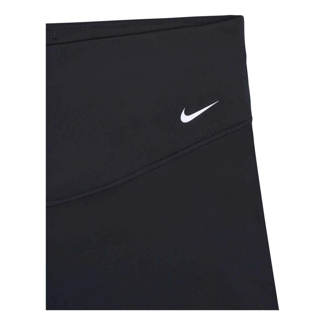 One Women's Mid-Rise 7" Bike Shorts (Plus Size) BLACK/WHITE