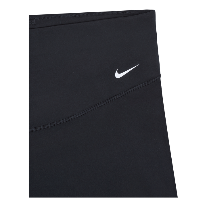 One Women's Mid-Rise 7" Bike Shorts (Plus Size) BLACK/WHITE