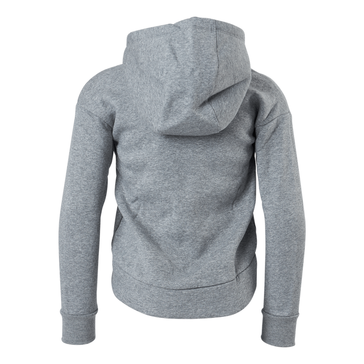 Sportswear Club Fleece Big Kids' (Girls') Full-Zip Hoodie CARBON HEATHER/WHITE