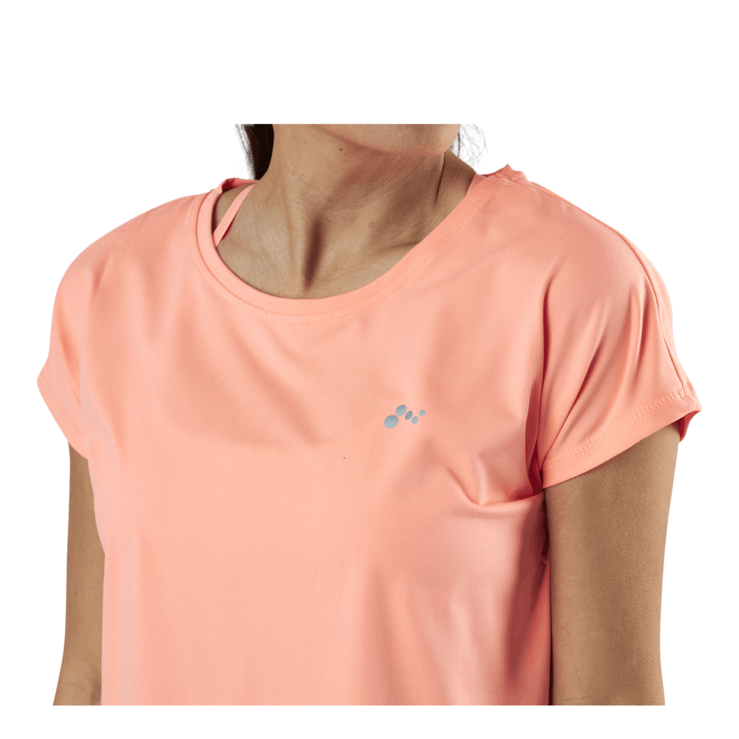 Aubree Ss Loose Training Tee Orange