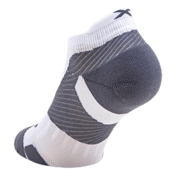 Vectr LightCushion NoShow Sock White/Grey