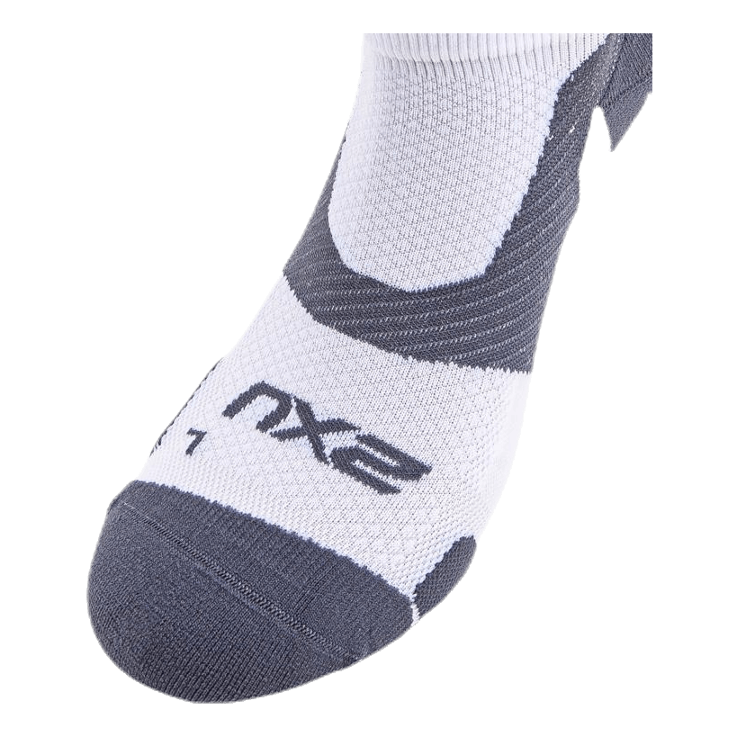 Vectr LightCushion NoShow Sock White/Grey