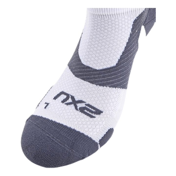 Vectr LightCushion NoShow Sock White/Grey