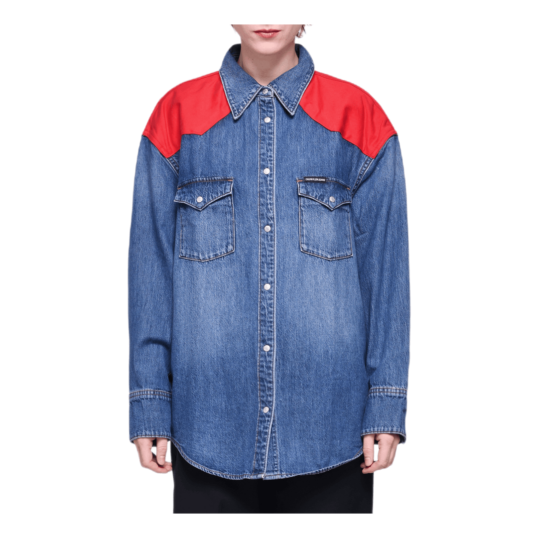 Oversized Foundation Shirt Blue