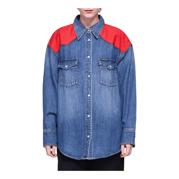 Oversized Foundation Shirt Blue