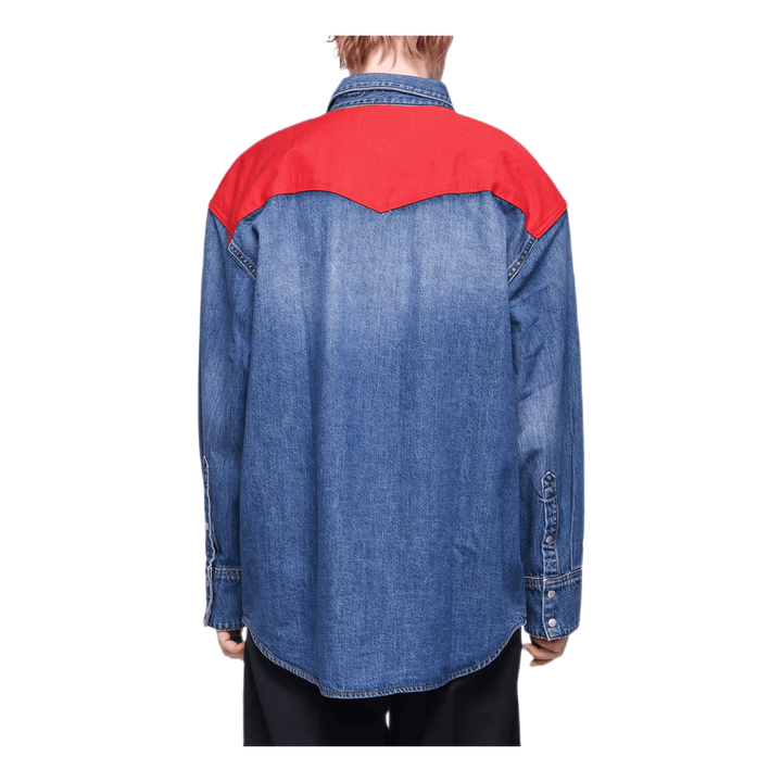 Oversized Foundation Shirt Blue