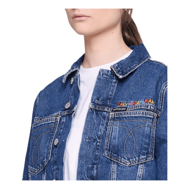 Omega Embroidered Trucker Gray