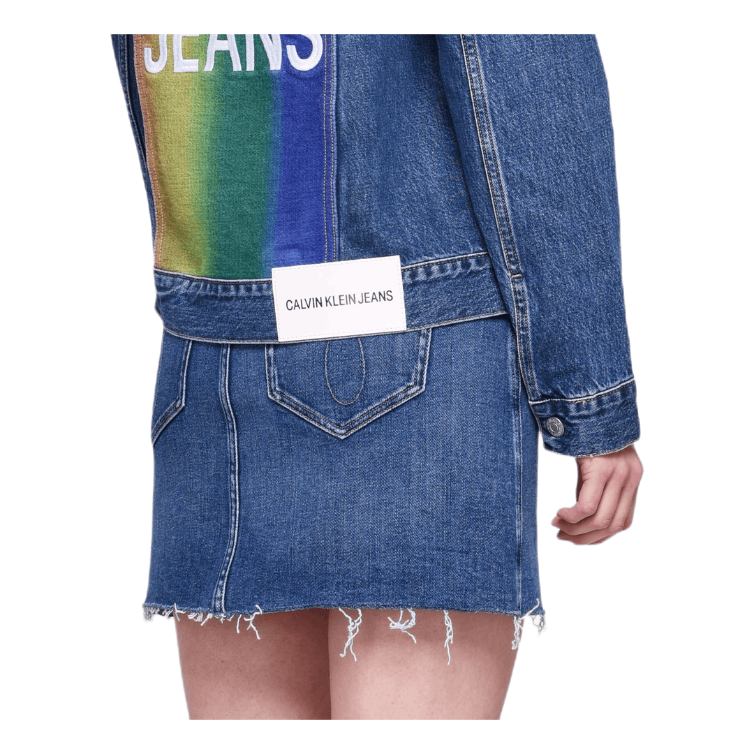 Omega Embroidered Trucker Gray