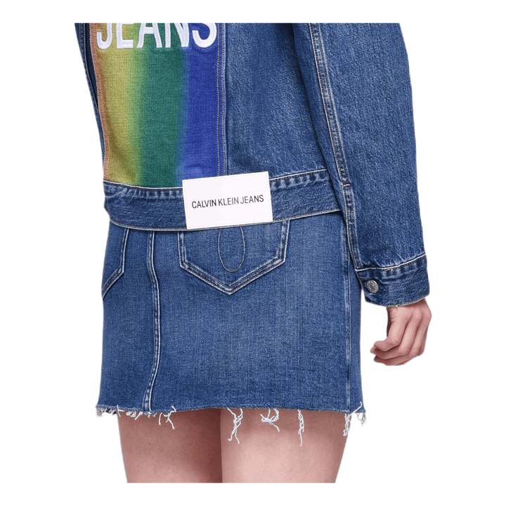 Omega Embroidered Trucker Gray