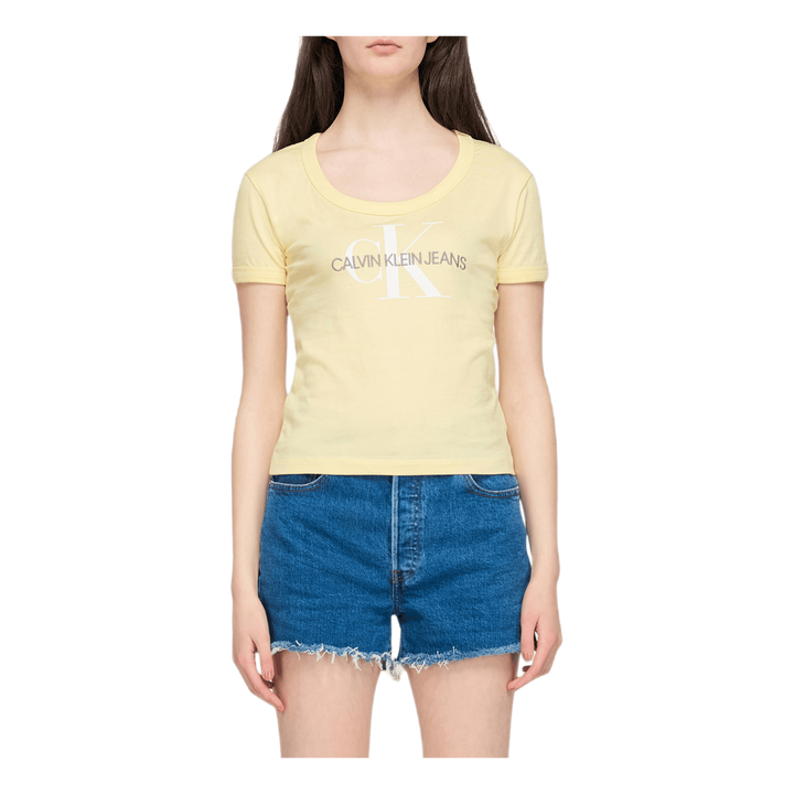 Vegetable Dye Monogram Baby Te Yellow