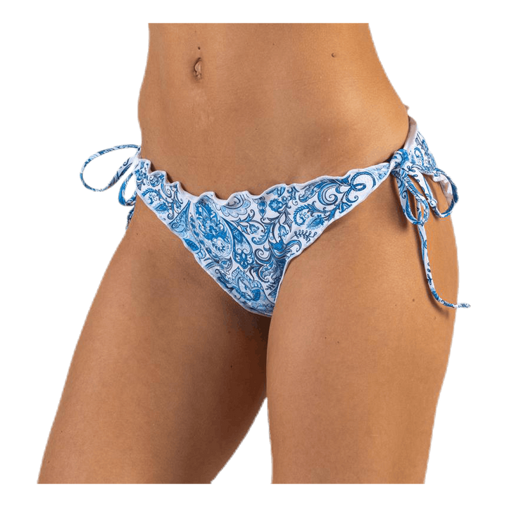Kimo Ruffle Tie Tanga Blue
