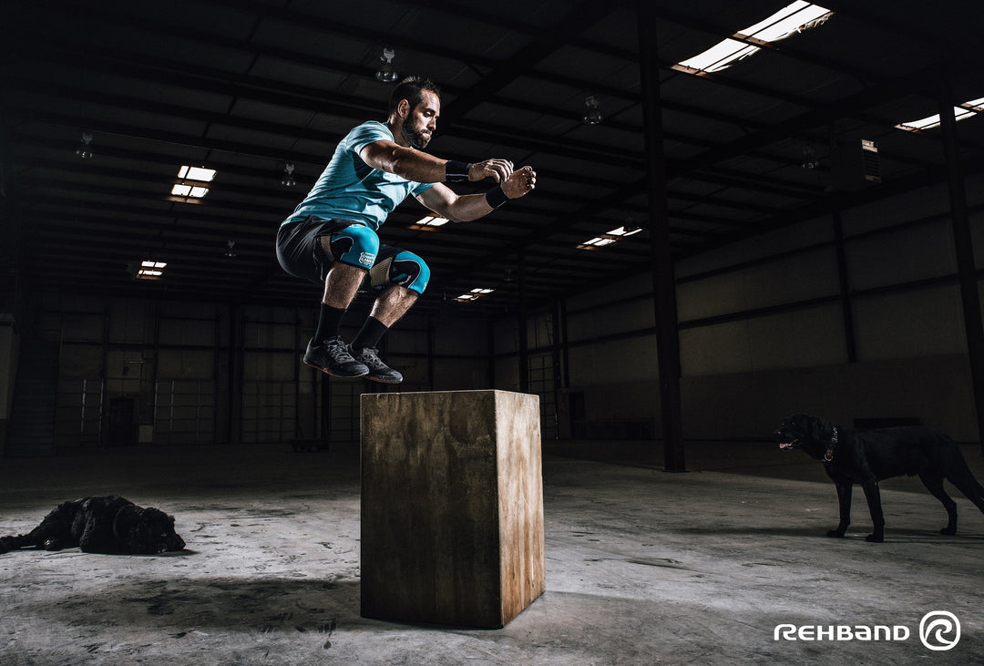 Därför väljer crossfiteliten knäskydd från Rehband Image