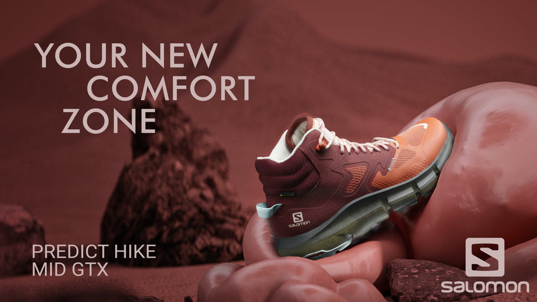 First look at Salomon’s new Hiking boot, Predict Hike - MID GTX.  Image