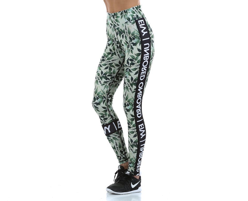 Smigrende træningstights med høj talje Image