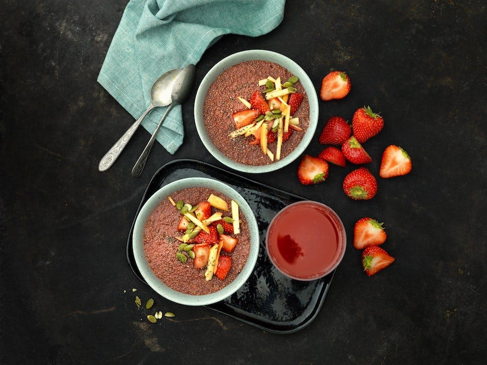 Anja Forsnors sommerlige chiapudding Image