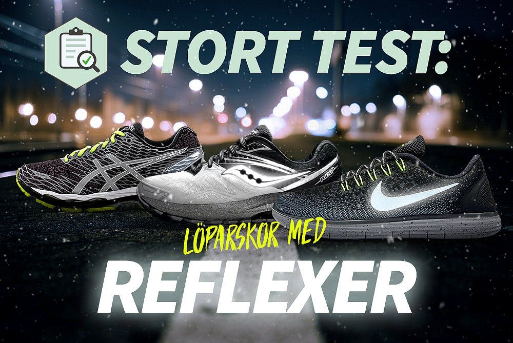 Test av løpesko med reflekser Image