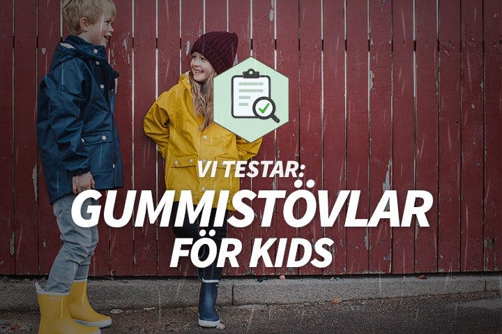 Gummistøvler for barn som er best i test! Image