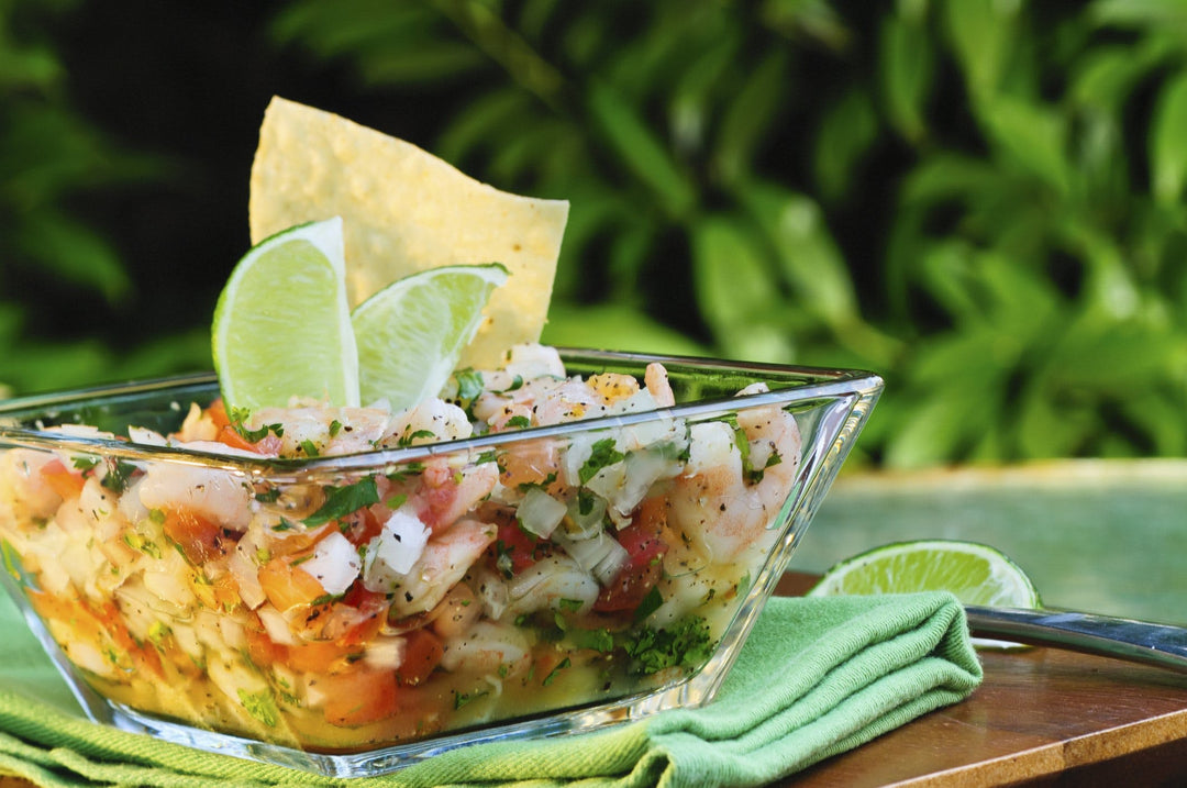 Syrlig och snabb räkceviche Image