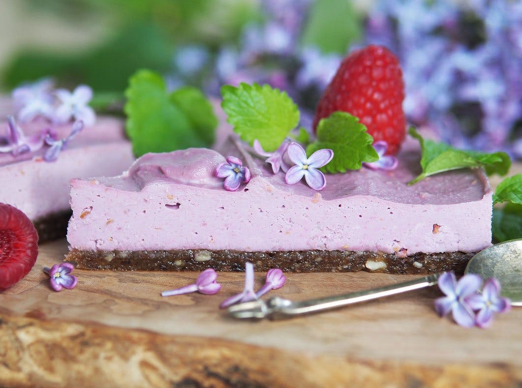 Nyd en sund hindbærcheesecake Image