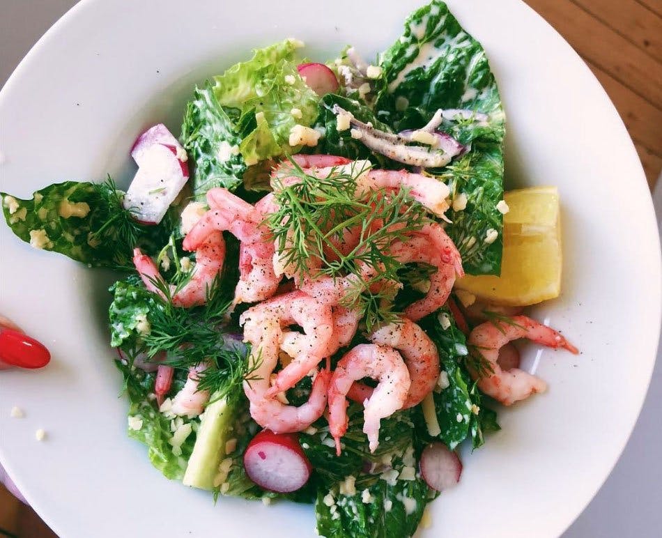 Des bonnes recettes : une salade de crevettes Image