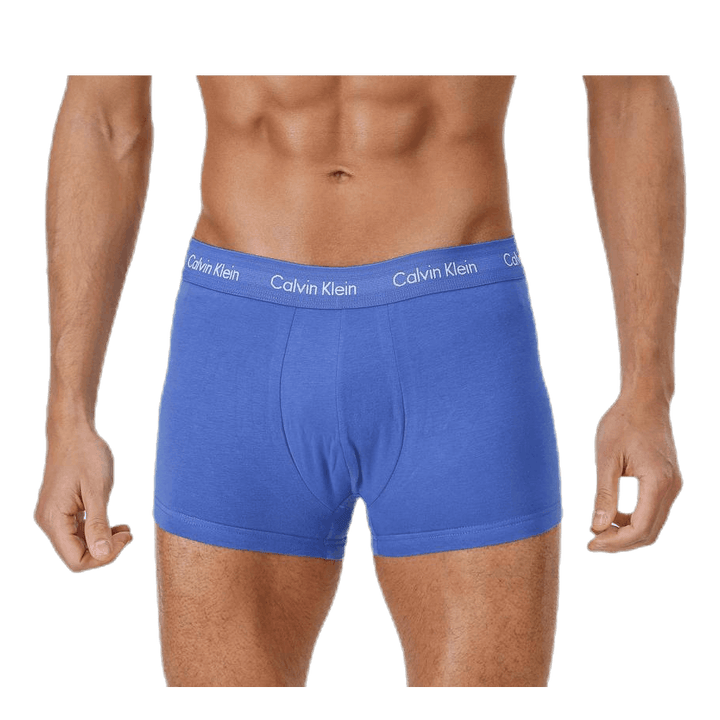 Cotton Stretch 3P Low Rise Trunk Blue