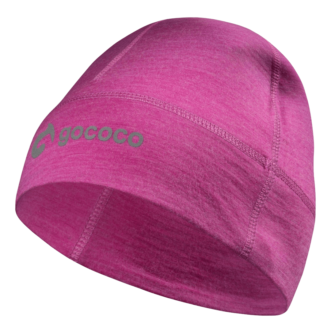 Thin Running Hat Wool Pink